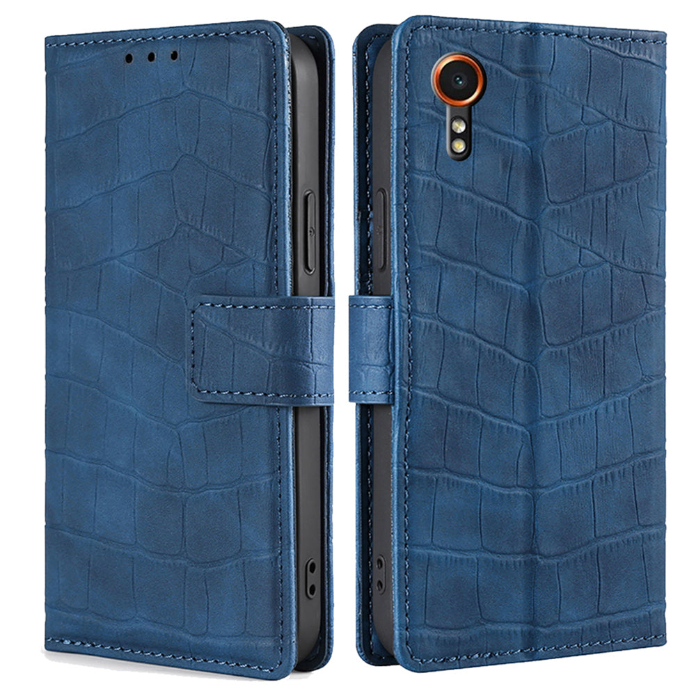 For Samsung Galaxy Xcover7 Case Crocodile Texture Leather Wallet Phone Cover For Samsung Galaxy Xcover7 Case Crocodile Texture Leather Wallet Phone Cover